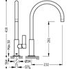 Class-tres 20544001 Grifo Fregadero Vertical Class-tres