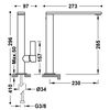 Tres 21140501 Project-tres Grifo Monomando Xxl Caño Alto Con Maneta Lateral Para Lavabo