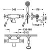 Tres 24217409ac Tres Clasic Grifo Termostático Mural Para Bañera Y Ducha Color Acero
