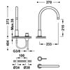 Tres 26110501bm Study Grifo Monomando De Repisa Para Lavabo Color Blanco Mate