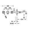 Tres 24215101lv Tres Clasic Grifo Bimando Empotrado Para Lavabo Color Latón Viejo