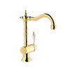 Tres 24210801or Tres Clasic Grifo Monomando Con Maneta Lateral Para Lavabo Color Oro 24k