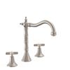 Tres 24210501ac Tres Clasic Grifo Bimando De Repisa Para Lavabo Color Acero