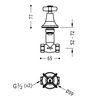 Tres-clasic 24215502 Grifo Llave De Paso Roscar De 1/2" Cromo