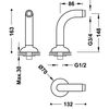 Tres 24287101lm Tres Clasic Tomas De Agua Acodadas De Instalación A Borde Bañera Para