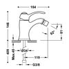 Tres 24212001lm Tres Clasic Grifo Monomando Para Bidé Color Latón Viejo Mate