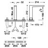 Tres 20210501 Slim Grifo Bimando De Repisa Para Lavabo Color Cromo