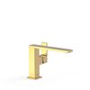 Tres 00620501or Cuadro Grifo Monomando Con Maneta Lateral Para Lavabo Color Oro 24k