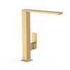 Tres 00648501om Cuadro Colors Grifo Monomando Lavabo Caño Alto Oro Mate 24k