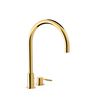 Tres 26110501or Study Grifo Monomando De Repisa Para Lavabo Color Oro 24k