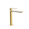 Tres 20020303or Loft Grifo Monomando Caño Alto Para Lavabo Color Oro 24k