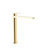 Tres 21180301or Project-tres Grifo Monomando Xxl Caño Alto Para Lavabo Color Oro 24k