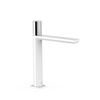 Tres 20020304bl Loft Grifo Monomando Caño Alto Para Lavabo Color Blanco-cromo