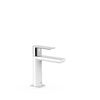 Tres 20010301bl Loft Grifo Monomando Para Lavabo Color Blanco-cromo