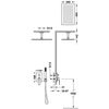 Tres 20228003 Slim Kit De Grifo Monomando Empotrado De 2 Vías Rapid-box Para Ducha Color