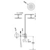 Tres 26228003kmb Study Kit De Grifo Monomando Empotrado De 2 Vías Rapid-box Para Ducha