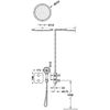 Tres 21725005 Therm-box Kit De Grifo Termostático Empotrado De 2 Vías Ducha Color Cromo