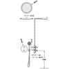 Tres 20425005 Therm-box Kit De Grifo Termostático Empotrado De 2 Vías Ducha Color Cromo