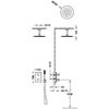 Tres 06225003 Therm-box Kit De Grifo Termostático Empotrado De 2 Vías Ducha Color Cromo