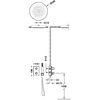 Tres 21125006 Therm-box Kit De Grifo Termostático Empotrado De 2 Vías Ducha Color Cromo