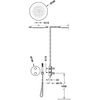 Tres 26225005 Therm-box Kit De Grifo Termostático Empotrado De 2 Vías Ducha Color Cromo