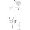 Tres 26225003ac Therm-box Kit De Grifo Termostático Empotrado De 2 Vías Ducha Color Acero
