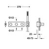 Tres 30735301nm B-system Grifo Termostático Empotrado De 3 Vías Color Negro Mate