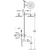 Tres 30735204 B-system Kit De Grifo Termostático Empotrado De 2 Vías Ducha Color Cromo