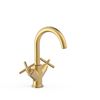 Tres 28310301om Mont Blanc Grifo Bimando Lavabo Color Oro Mate 24k