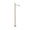 Tres 26285306op Study Exclusive Grifo Monomando Con Toma A Suelo Para Lavabo Oro Rosa 24k