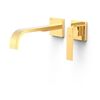 Tres 20230024or Slim Pieza Vista Para Cuerpo Empotrado De Lavabo Color Oro 24k