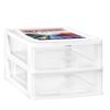 Lote De 2 Cajas Great Plastic 27 X 18 X 13,5 Cm En Color Blanco