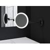 Cosmic 2923684 Essentials Espejo Aumento Pared Con Led Regulado Negro (ml552-bm) Java