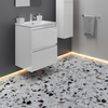 Cosmic Bbest Mueble De Baño Con Lavabo 2 Cajones Color Blanco Brillo 100 Cm