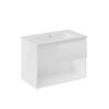 Cosmic Bbest Mueble De Baño Con Lavabo 1 Cajón Y 1 Hueco Color Blanco Brillo 80 Cm