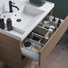 Cosmic Bbest Mueble De Baño Con Lavabo Teckstone 2 Cajones Color Nogal Natural 60 Cm