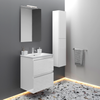 Cosmic Bbest Conjunto Mueble De Baño Completo 2 Cajones Color Blanco Brillo 80 Cm