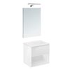 Cosmic Bbest Conjunto Mueble De Baño Completo 1 Cajón Y 1 Hueco Color Blanco Brillo 60 Cm