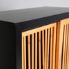 Armario, De Madera Dm, En Color Negro, De 70x35x140cm