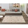 Alfombra Shaggy Con Flecos - Atticgo - Ziri - Blanco, 135x190 Cm