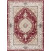 Alfombra Vintage Plegable - Atticgo - Neila - Rojo, 120x170 Cm