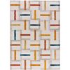 Alfombra Geométrica - Atticgo - Dunia - Multicolor, 80x150 Cm