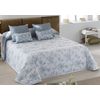 Colcha Bouti Relleno 90 Grs Tejido Jacquard Fantasy Perla Para Cama De 105 Cm