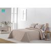 Colcha Bouti Tejido Jacquard Abstract Beige Para Cama De 120 Cm