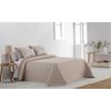 Colcha Bouti Tejido Jacquard Abstract Beige Para Cama De 120 Cm