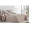 Colcha Bouti Tejido Jacquard Abstract Beige Para Cama De 120 Cm