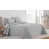 Colcha Bouti Tejido Jacquard Abstract Gris Para Cama De 120 Cm