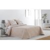 Colcha Bouti Tejido Jacquard Ferrara Beige Para Cama De 120 Cm