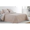 Colcha Bouti Tejido Jacquard Ferrara Beige Para Cama De 120 Cm