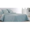 Colcha Bouti Tejido Jacquard Ferrara Azul Para Cama De 120 Cm